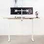 VIVO White Dual 13 to 27 inch LCD LED Monitor Desk Mount Stand with C-clamp and Bolt-Through Grommet, Heavy Duty Fully Adjustable Arms for 2 Screens STAND-V002W