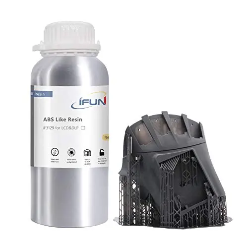 IFUN ABS Like Resin 3D 405nm LCD DLP Printer High Impact High Tough Strength HiTemp Rapid SLA UV 3D Printing Liquid Photopolymer Black 500ml