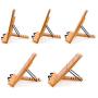 MEGREZ Bamboo Foldable Book Stand (13.2 x 9.4 inch) Reading Frame Rest holder Cookbook Cook Stand/Tablet PC textbook/Music Document Stand/Desk Bookrest with Retro Hollow, Bamboo and Steed Pattern