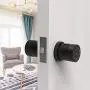 DATO Smart Door Lock - Keyless Fingerprint and Touchscreen Digital Door Lock, Secure Bluetooth, Easy Install, Great for Airbnb, Hotels and Offices, Homes, Apartments, Black(Upgraded 2.0)