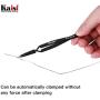 Precision Tweezers Set, Kaisi 12 PCS ESD Tweezer Set, Anti-Static Stainless Steel Tweezers Kit Curved Tweezers for Craft, Jewelry, Electronics, Laboratory Work