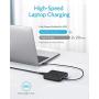USB C Fast Charger, Anker 63W 4 Port PIQ 3.0 & GaN Fast Charger Adapter, PowerPort Atom III Slim Wall Charger with Dual USB C Ports (45W Max), for MacBook, USB C Laptops, iPad Pro, iPhone, and More