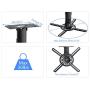 suptek Black Universal Projector Ceiling Mount Bracket Fits Flat or Sloped Ceiling Height Adjustable with Extendable Length for LCD/DLP Projectors (PR05B)