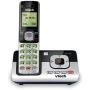 VTech CS6829 DECT6.0 Cordless Phone for Home with Answering System, Caller ID/Call Waiting, Backlit Keypad and Display, Full Duplex Handset Speakphone, Hearing Aid Compatable, Expandable to 5 HS, (Si