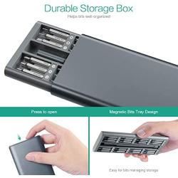 ORIA Screwdriver Set, 49 in 1 Electronics Repair Tool Kit，Precision Screwdriver Kit with 48 S2 Steel Bit with Aluminum Handle for Repairing PC, Phone, Watches, Laptop, MacBook, iPad, Glasses