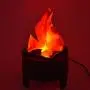 LED Fake Flame Effect Lamp Electronic Artificial Fire Burning Brazier Lamp Simulated Flickering Fire Flame Light for Christmas Halloween Party Festival Night Club