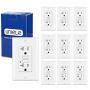 (10 Pack) UNIELE 20 Amp GFCI Outlet, Tamper-Resistant (TR) GFI Receptacle with LED Indicator, ETL Certified