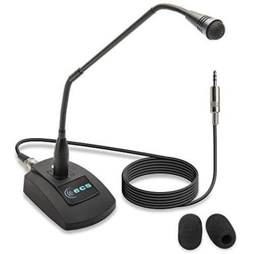WordSentry Professional Gooseneck 3.5 mm Conference Uni-Directional Cardioid Microphone with Anti-Slip Base and Adjustable Heavy Duty Metal Design