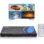 Orei HDMI Multi-Viewer 4x1 Seamless HDMI Switch by OREI - 4 Ports, IR Remote, RS-232 Control, Supports up to 1080p, Security Camera, HDMI Switch 4 in 1 Out (HD-401MR)