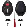 for Mitsubishi Key Fob Shell,Replacement for Mitsubishi Eclipse Endeavor Galant Lancer Outlander Key Fob Shell Housing Keyless Entry Remote Key Fob (1 Black)