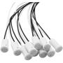 Magic&shell G4 Lamp Socket 10PCS White G4 Plastic Lamp Holder Plug with 20cm Cable For Halogen Lamp Crystal Lamp