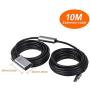 WEme USB 3.0 Active Extension Cable, 32 Feet 10 Meter USB 3.0 Extender Cord for Oculus VR, Xbox 360 Kinect, PlayStation with 5V2A Power Adapter, Aluminum