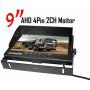 Car Backup Cameras System Build-in DVR Dash Cam,2 x HD 1080P 4Pin Front Rear View Camera ip69 IR Night Vision + 9'' IPS AHD Split Monitor with SD Record 12V~24V for RV Truck Bus Camper Vehicle