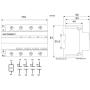 100 Amp Contactor Normally Open NO 100A, 4 Pole, 120V Coil 110v Lighting Power AC, Solar