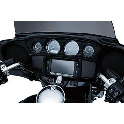 Kuryakyn 7278 Motorcycle Accessory: Switch Panel Frame Accent Trim for 2014-19 Harley-Davidson Motorcycles, Gloss Black