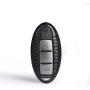 M.JVisun Genuine Carbon Fiber Key Fob Cover for Nissan 370Z Altima Maxima Murano Armada GT-R Leaf Sentra Rogue Pathfinder Versa Smart Car Remote Key, Mens Car Key Fob Case Womens Fob Cover - Black