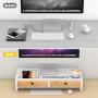Monitor Riser Stand Desk Shelf - with Drawer Keyboard Storage Stylish White 22'' x 10.6'' x 4.7''