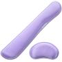 VicTsing Keyboard Wrist Rest Pad & Mouse Wrist Rest, Memory Foam & Superfine Fibre, Easy Typing and Pain Relief for Computer, Laptop, Office, Purple