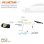 Pyle Backup Car Camera & Rear View Mirror Monitor Screen System-Parking & Reverse Safety Distance Scale Lines, Waterproof & Night Vision Cam with IR LED Lights, 7'' LCD Display for Vehicles-(PLCM7200)