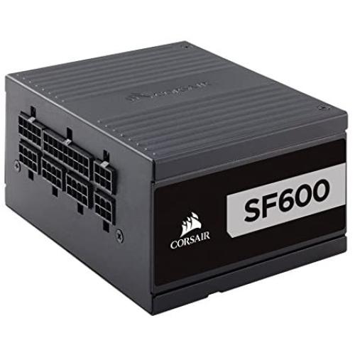 Corsair SF Series, SF600, 600 Watt, SFX, 80+ Platinum Certified, Fully Modular Power Supply (CP-9020182-NA)
