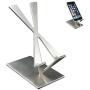 ArtsOnDesk Modern Art Desk iPhone Stand St204 Stainless Steel Satin Finish Patent Registered -- Especially Designed for Typing Compatible with all iPhones Google Pixel Samsung Mobile Ipad Perfect Gift