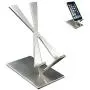 ArtsOnDesk Modern Art Desk iPhone Stand St204 Stainless Steel Satin Finish Patent Registered -- Especially Designed for Typing Compatible with all iPhones Google Pixel Samsung Mobile Ipad Perfect Gift