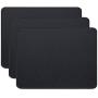 Gimnor 3 Pack Standard Mouse Pad with Stitched Edges, Comfortable Mouse Mat Pad, Non-Slip Rubber Base Mousepad for All Types of Mouse Laptop Computer PC 10.3 x 8.3 inches Black