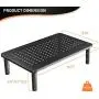 2 Pack Monitor Stand Riser - 3 Height Adjustable Monitor Stand for Laptop, Computer, PC, Printer, Mesh Metal Monitor Riser for Desktop Organizer