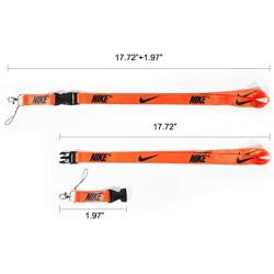 Sport Lanyard Neck Lanyard Strap for Key Chains/ID Holder/Phones/Bags/Accessories with Quick Release Buckle—2 Packs (Black Gold & White)