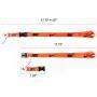 Sport Lanyard Neck Lanyard Strap for Key Chains/ID Holder/Phones/Bags/Accessories with Quick Release Buckle—5 Packs (Blue & Orange & Yellow & Green & Light Purple)