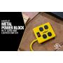 Yellow Jacket 2177N Metal Power Block with 4 Outlets and Lighted Switch, 4-foot Cord
