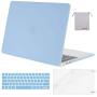 MOSISO Compatible with MacBook Pro 15 inch Case 2019 2018 2017 2016 Release A1990 A1707 with Touch Bar, Plastic Hard Shell Case & Keyboard Cover & Screen Protector & Storage Bag, Airy Blue MOSISO Compatible with MacBook Pro 15 inch Case 2019 2018 2017 2016 Release A1990 A1707 with Touch Bar, Plastic Hard Shell Case & Keyboard Cover & Screen Protector & Storage Bag, Airy Blue