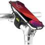 Bone Bike Tie Pro 3, Universal Bike Phone Mount for Stem Mount, Bicycle Motorcycle Phone Holder for iPhone 12 Pro Max Mini 11 X 8 7 6 Plus, Galaxy Note20 10 9 S20 10 9 8, Phones 5.8''-7.2'' (Black)