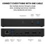 Belkin Thunderbolt 3 Dock Plus w/ 2.6ft Thunderbolt 3 Cable (Thunderbolt Dock for macOS and Windows) Dual 4K @60Hz, 40Gbps Transfer Speeds, 60W Upstream Charging