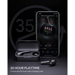 AUKEY True Wireless Earbuds, Bluetooth 5 Headphones in Ear with Charging Case, Hands-Free Headset with Mic, Touch Control, 35 Hours Playback for iPhone and Android