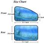 ZATOOTO Car Side Window Sun Shades - Front Rear 4 pcs Magnetic Privacy SunShades Ocean Underwater World Pattern Design SUV Windshield Cool Curtain for Baby Kids