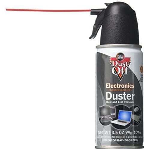 Falcon Dust, Off Compressed Gas (152a) Disposable Cleaning Duster, 1, Count, 3.5 oz Can (DPSJB),Black