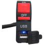 Taiss 12v 7/8″ Universal Motorcycle Handlebar On Off Push Button Switch,with 12V5A USB Car Charger Headlight Control Switch for Motorcycle, ATV, Scooter or Snowmobile F006