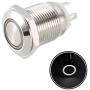 uxcell Momentary Metal Push Button Switch 12mm Mounting Dia 1NO 3-6V White LED Light