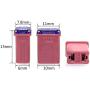25 Pack Micro Cartridge Fuses, 15 Amp Micro Fuse, 20 Amp Micro Fuse, 25 Amp Micro Fuse, 30 Amp Micro Fuse, 40 Amp Micro Fuse, FMM Fuses Kit MCASE Type for Cars, SUVs and Trucks