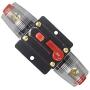 WOHHOM 30A 40A 50A 60A 80A 100A 150A Audio Circuit Breaker Auto Car Stereo Inline Fuse Holders Inverter, Manual Reset 12V-24V DC for Automotive Marine Boat Audio System Protection (20A)