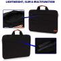 KINGSLONG Laptop Case Sleeve 15 15.6 16 Inch Laptop Bag Lightweight Slim Computer Notebook Ultrabooks Carrying Case Briefcase Cover for Men Women fit for Acer Asus Dell Lenovo HP Toshiba Black
