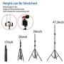 Pixel 48inch Cell Phone Tripod for iPhone Cell for Video Recording Vlogging Streaming, Smart Phone Tripods Stand Compatible with Camera（This Product Does not Have a Microphone and LED Lights）