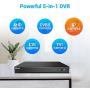 ANNKE 32-Channel H.265+ Security DVR NVR Recorder, 5-in-1 1080P Surveillance CCTV DVR with HDMI Output, Supports up to 18 5MP IP Cameras, P2P Technology, Easy Remote Access, No Hard Drive Included