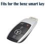 Lcyam Silicone Remote Key Fob Covers Smooth Soft Rubber Case Fits for Mercedes-Benz A220 E63S AMG E-Class GLE 350 4MATIC 2019 2020 2021 (Black Black)
