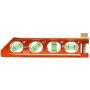 Klein Tools 935AB4V Level, Torpedo Level is a Magnetic Conduit Level with 4 Vials, V-Groove and Magnet Track, High Viz Orange