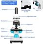 100x-2000x Microscope Kit for Kids & Students, Lab Microscope Kit for Beginners with Led Lights, Microscope Science Kit with Detailed Operating Instructions, Complete Science Accessory Kit