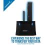 Sabrent USB 3.0 to SATA I/II/III Dual Bay External Hard Drive Docking Station for 2.5 or 3.5in HDD, SSD with Hard Drive Duplicator/Cloner Function [10TB Support] (EC-HD2B)
