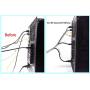1 PCS 1/2'' Cable Spiral Wire Wrap(Wrapping Range:0.4''-3.0''，Length 19.6 ft) Wire Cable Management,Spiral Wire Wrap Cord for Computer and TV，Protect Pets from Chewing，Clear-Spiral Cable Wrap