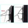1 PCS 1/2'' Cable Spiral Wire Wrap(Wrapping Range:0.4''-3.0''，Length 19.6 ft) Wire Cable Management,Spiral Wire Wrap Cord for Computer and TV，Protect Pets from Chewing，Clear-Spiral Cable Wrap